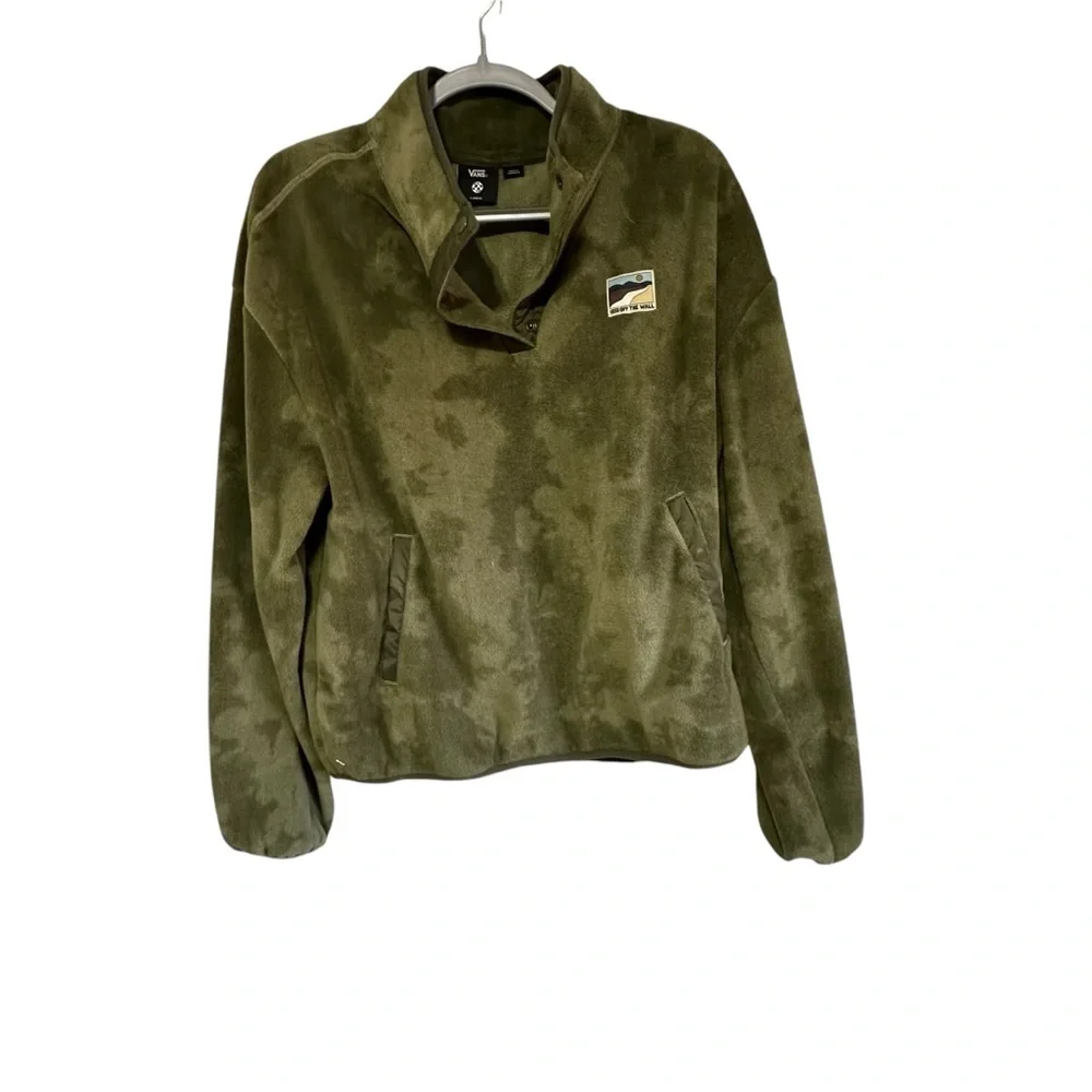 Vans Quarter Snap Green Sweater - Picture 1 of 6